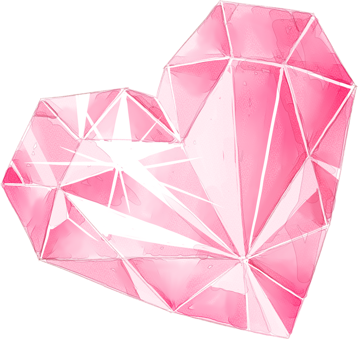 Watercolor Crystal Heart