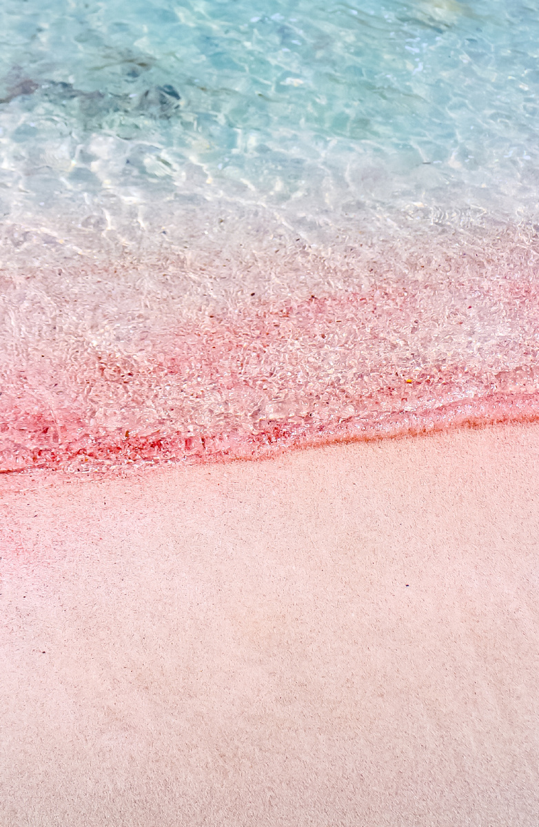 Pink sand beach at Balos Bay, Crete